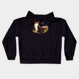 Paint Horse and Humming-bird Kids Hoodie